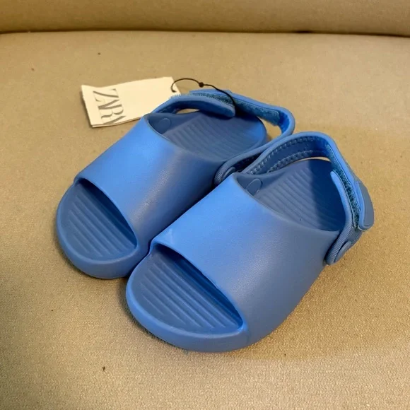 ZARA RUBBER SLINGBACK SANDALS - Picture 4 of 10